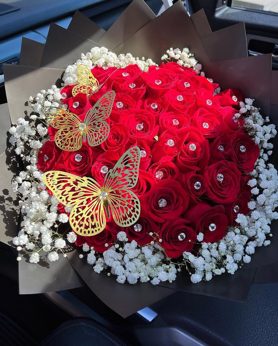 Red Roses Bouquet - Fresh Roses