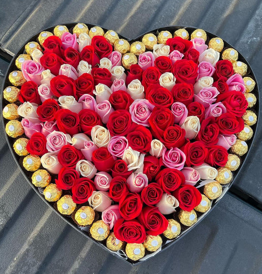 XL Heart Roses - Fresh Roses