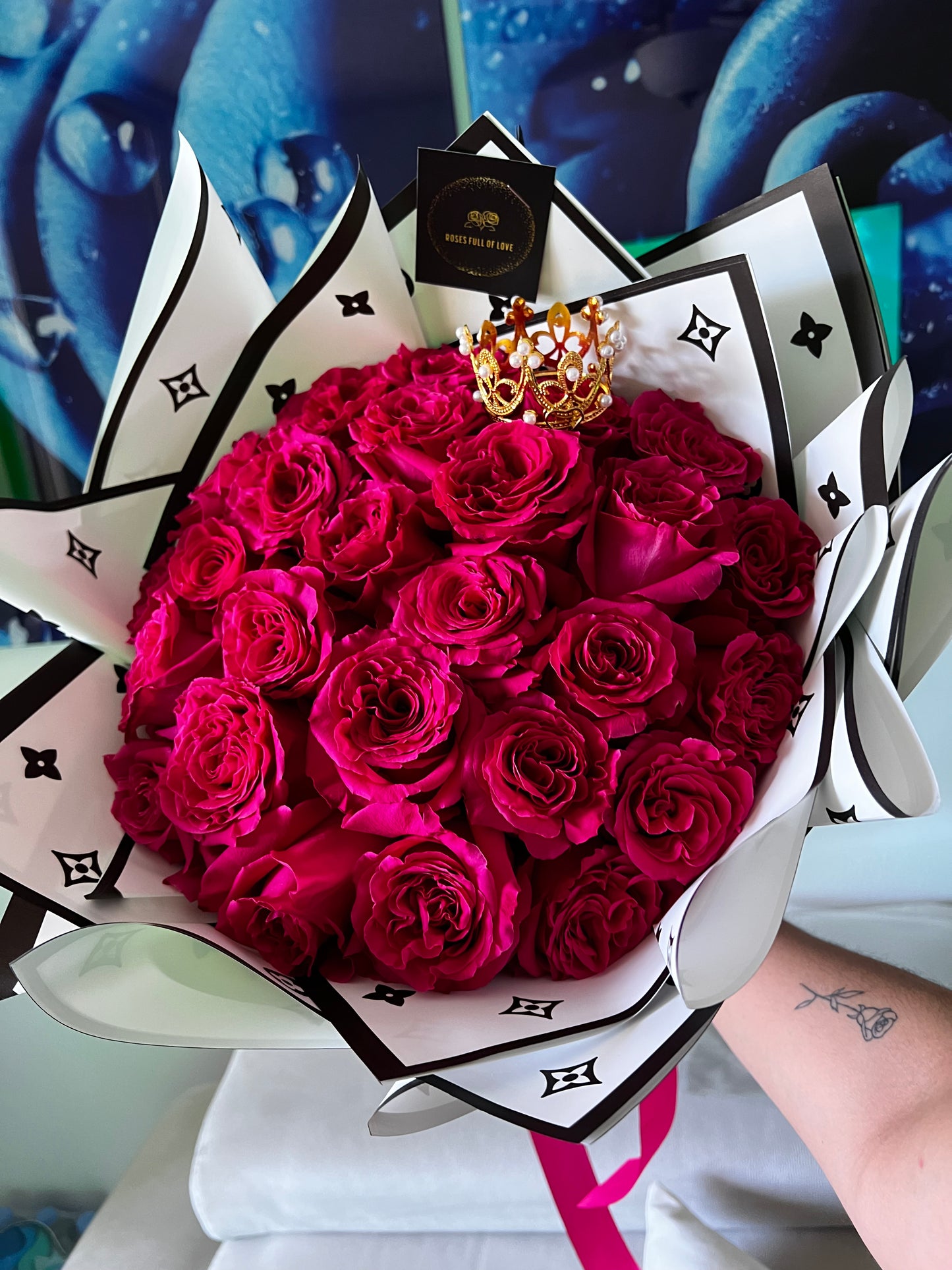 Pink Queen Bouquet- Fresh Roses